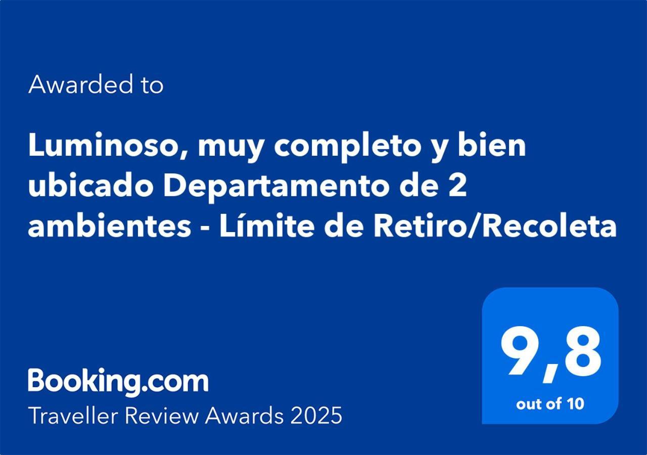 Luminoso, Muy Completo Y Bien Ubicado Departamento De 2 Ambientes - Limite De Retiro/recoleta Buenos Aires